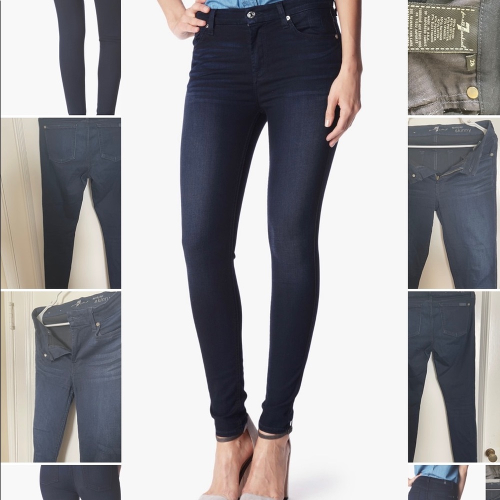7 For All Mankind- The Mid Rise Skinny Jean